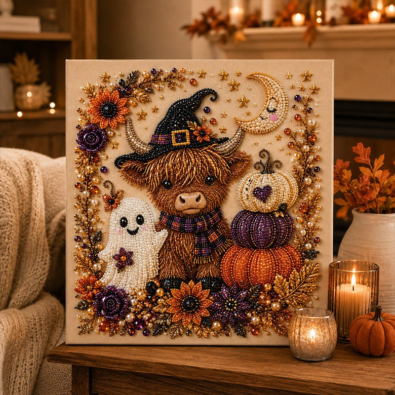 Halloween Pearl Art DIY Kit Turn Tiny Pearls into Spooky-Cute Magic
