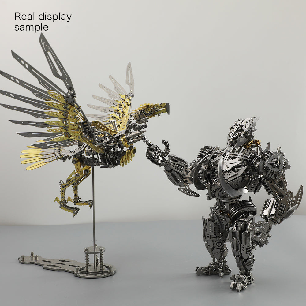 Mechanical Gorilla 3D Metal Model Kit DIY Articulated Puzzle for Adults and Kids
