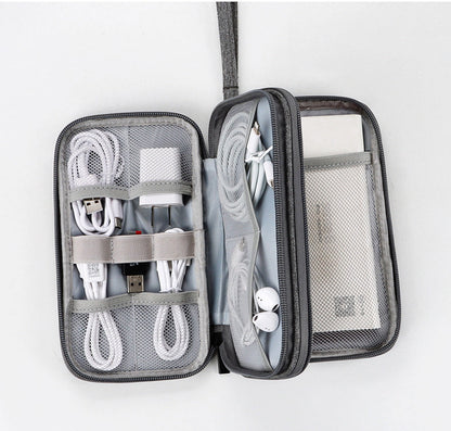 Digital accessory storage bag with multiple layers