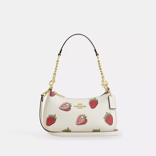 Coach Teri Shoulder Bag With Strawberry Print