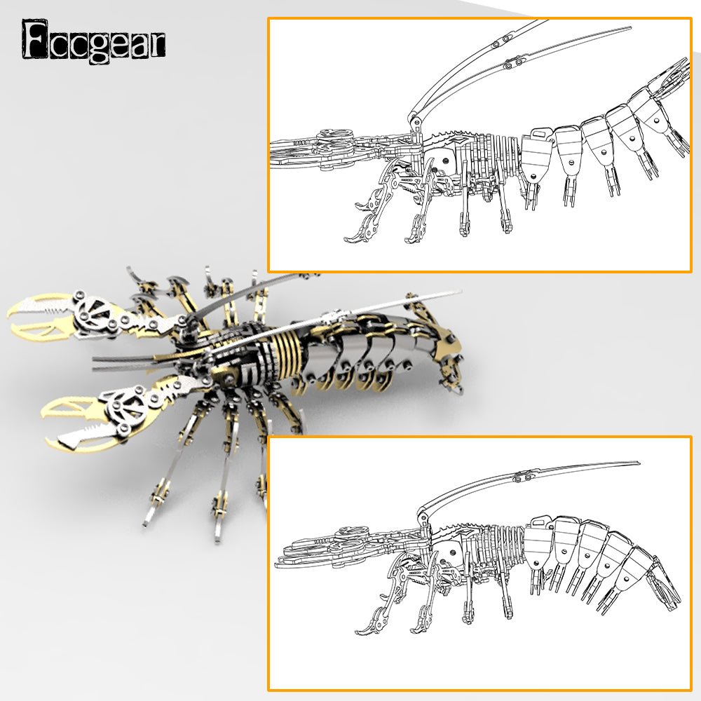 FCCGEAR 3D metal mechanical lobster