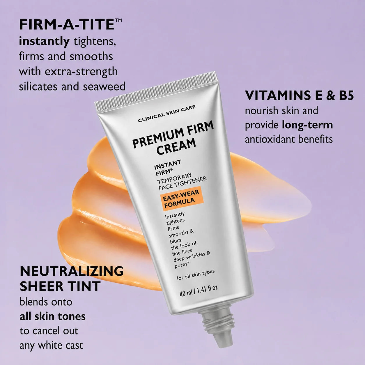 Instant FirmingTemporary FaceTightener Easy-WearFormula