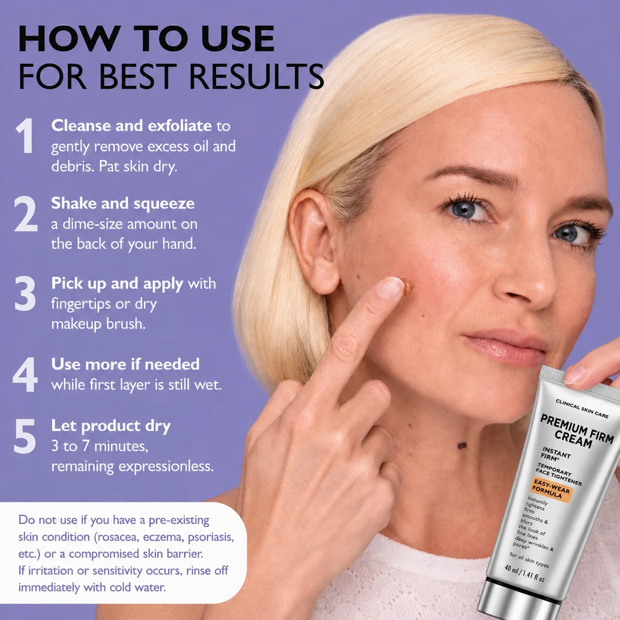 Instant FirmingTemporary FaceTightener Easy-WearFormula