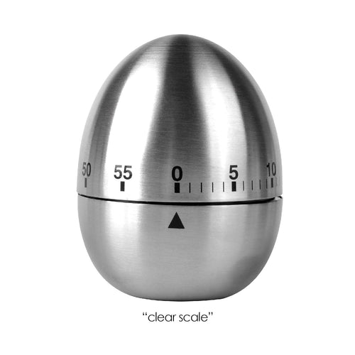 Egg  Apple Timer Stainless Steel Mechanical Rotating Alarm