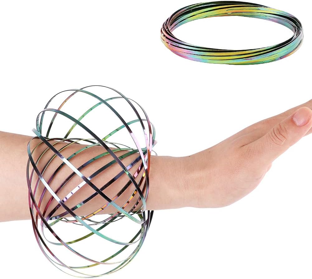 Flow Ring Spinner Ring Arm Toy - Stainless Steel