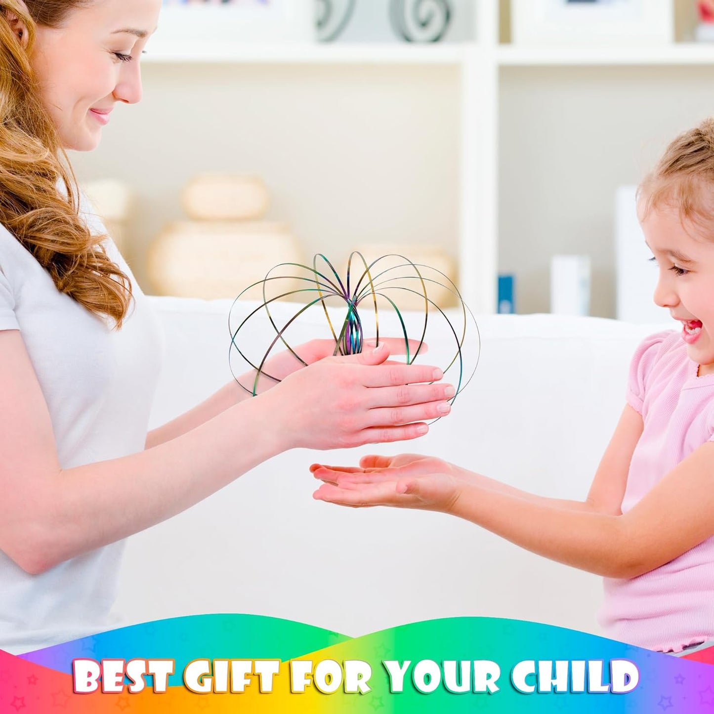 Flow Ring Spinner Ring Arm Toy - Stainless Steel