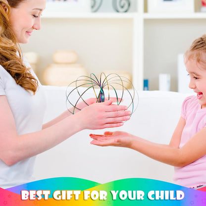 Flow Ring Spinner Ring Arm Toy - Stainless Steel