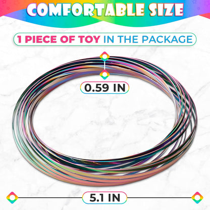 Flow Ring Spinner Ring Arm Toy - Stainless Steel