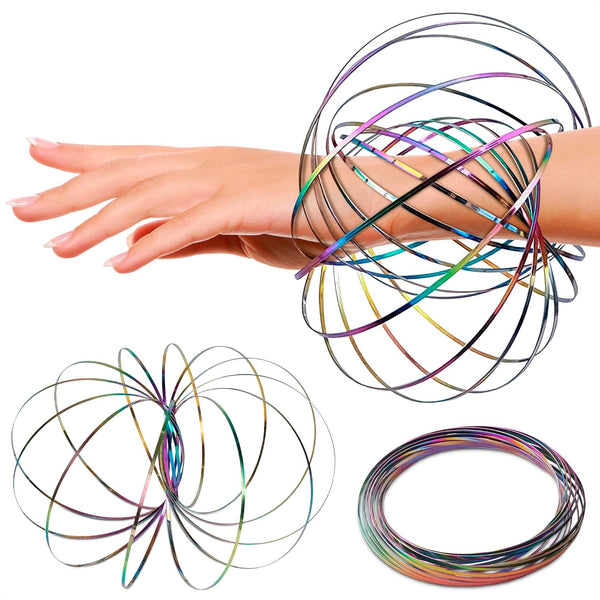 Flow Ring Spinner Ring Arm Toy - Stainless Steel