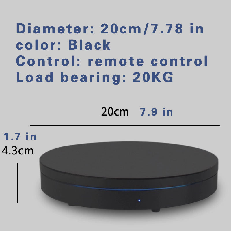 Rechargeable electric remote control model rotating display turntable