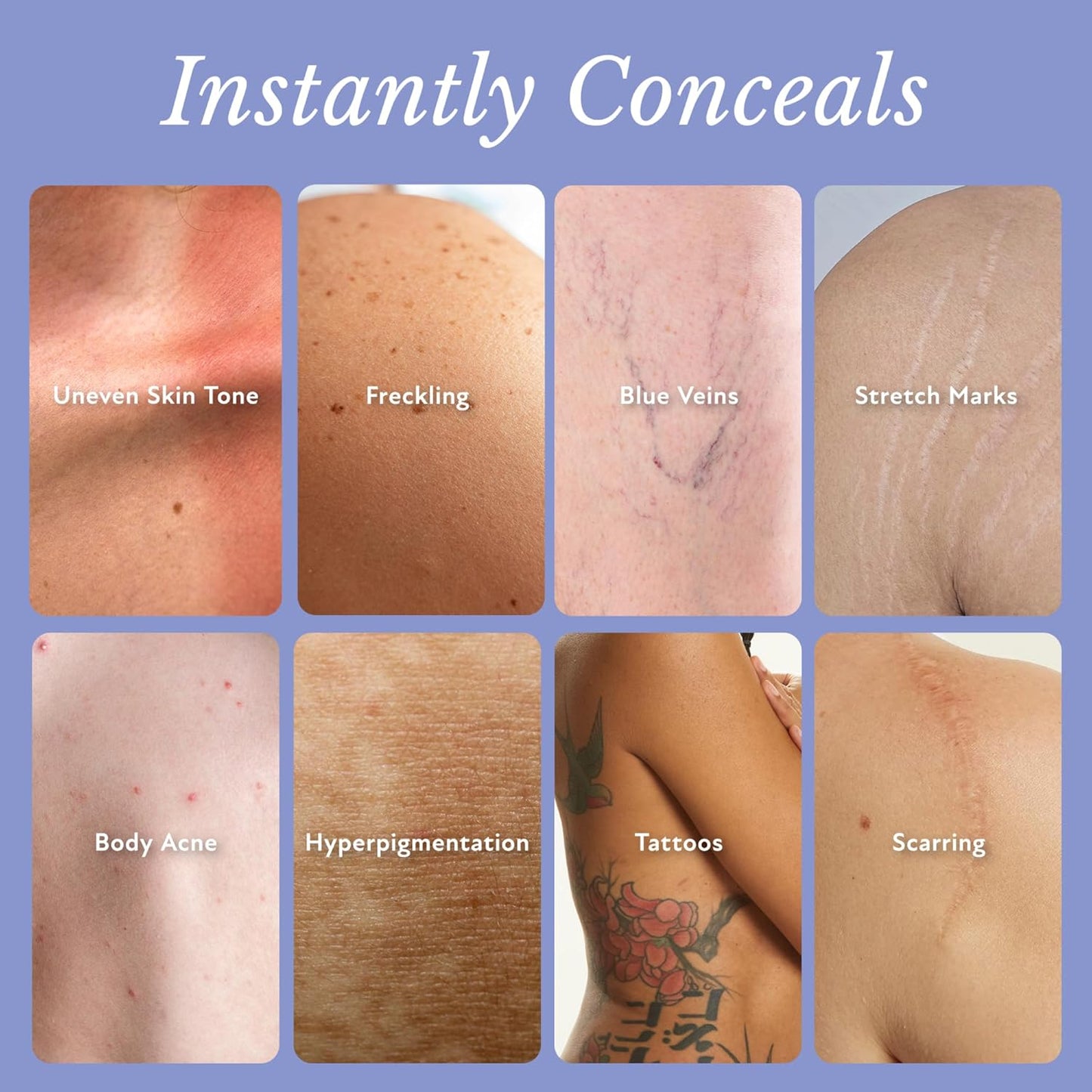 Body Coverage Perfector – Waterproof Leg & Body Makeup - Tattoo Cover Up Makeup