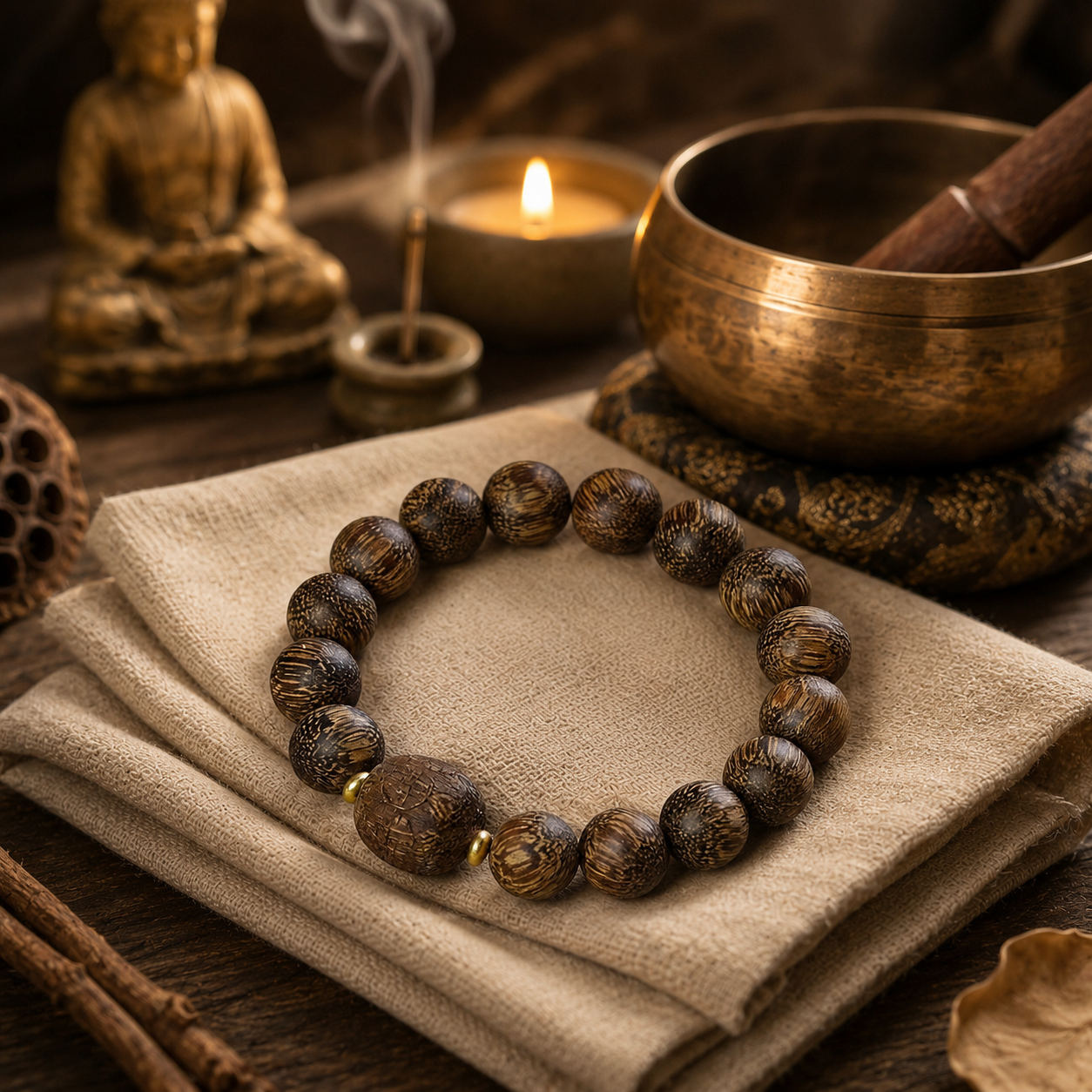 Blessed Wooden Protection Bracelet