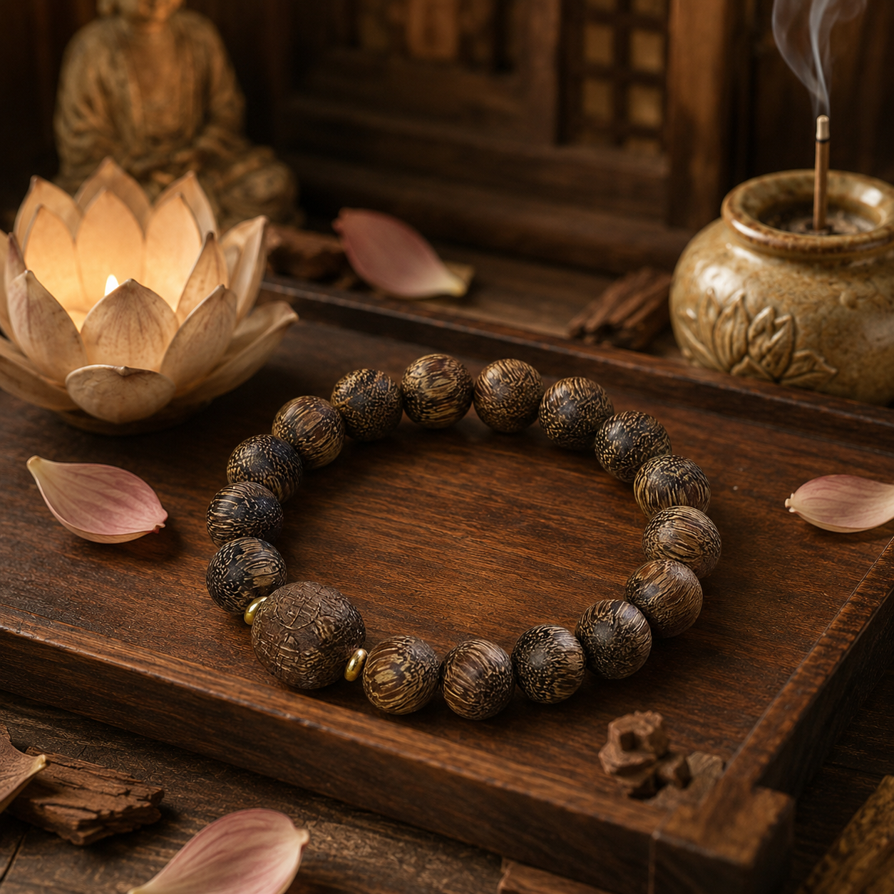 Blessed Wooden Protection Bracelet
