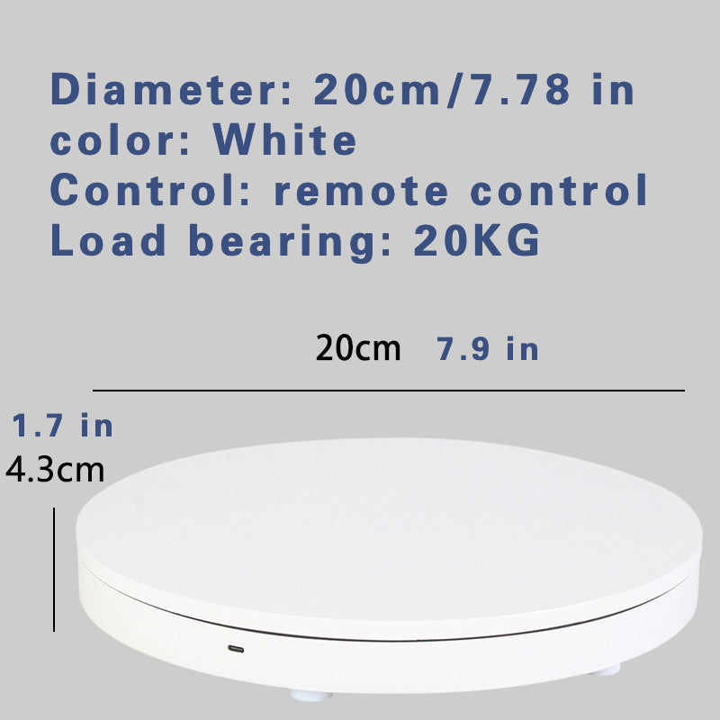 Rechargeable electric remote control model rotating display turntable