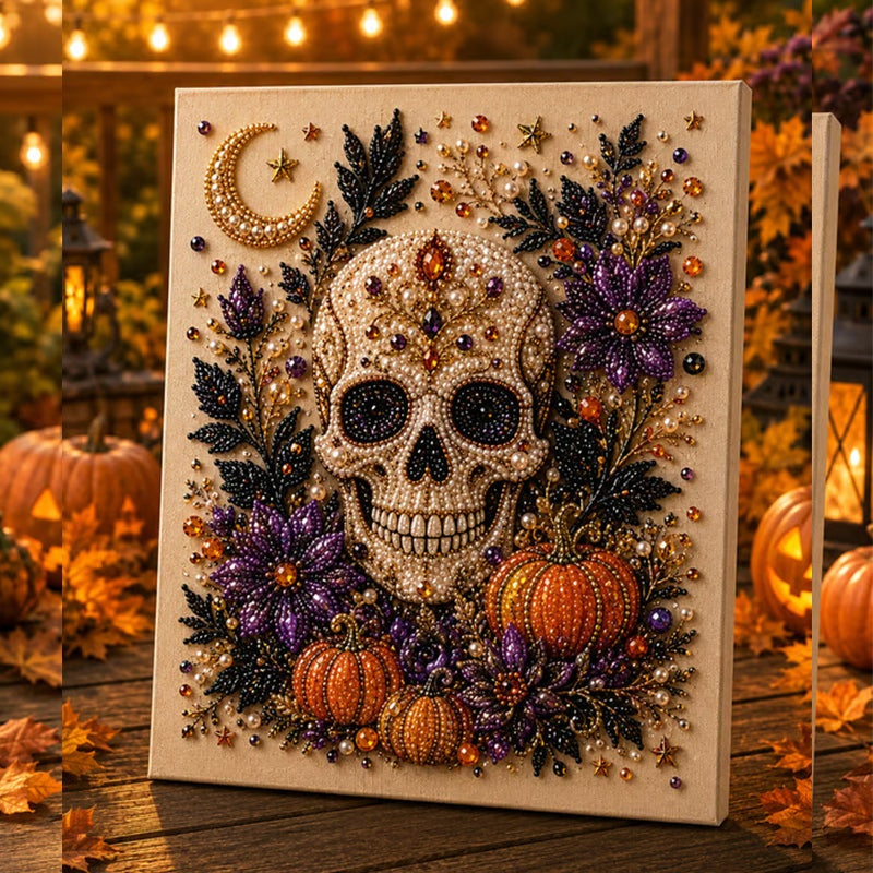 Halloween Pearl Art DIY Kit Turn Tiny Pearls into Spooky-Cute Magic