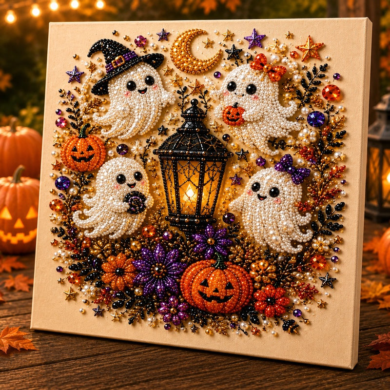 Halloween Pearl Art DIY Kit Turn Tiny Pearls into Spooky-Cute Magic