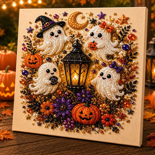 Halloween Pearl Art DIY Kit Turn Tiny Pearls into Spooky-Cute Magic
